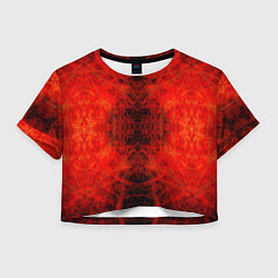 Женский топ Красно-черная кожа дракона