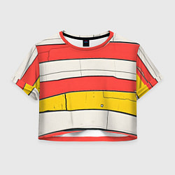 Женский топ Красные полоски