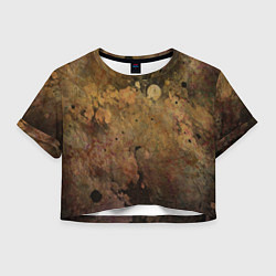 Женский топ Абстракция - dark pink paint spill