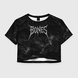 Женский топ Bones лого из металла