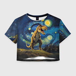 Женский топ Звездная ночь - Тираннозавр