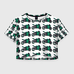 Женский топ Motorcycle turquoise