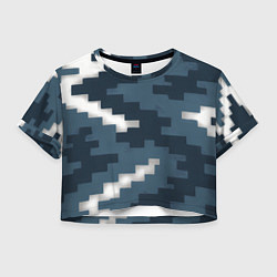 Женский топ Пиксельная текстура камуфляж