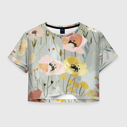 Женский топ Цветы и цветочки