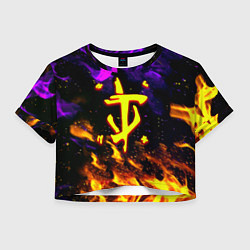 Женский топ Doom огненный стиль