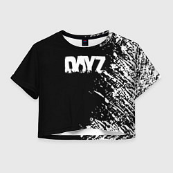 Футболка 3D укороченная женская Dayz брызги красок, цвет: 3D-принт