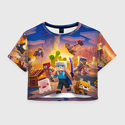 Женский топ Майнкрафт - храбрая девушка