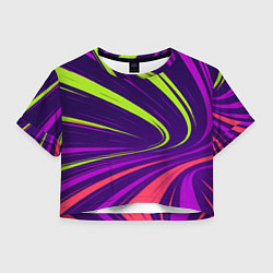 Женский топ Красные хаотичные линии