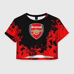 Женский топ Арсенал красные краски