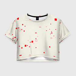 Женский топ Color white red shapes