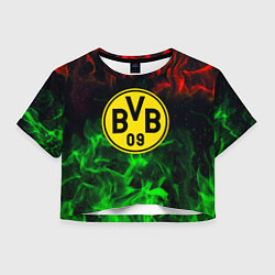 Женский топ Borussia красно зеленый огонь