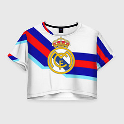 Женский топ Real Madrid текстура полосы