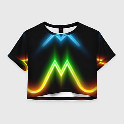 Женский топ Neon multicolored lines