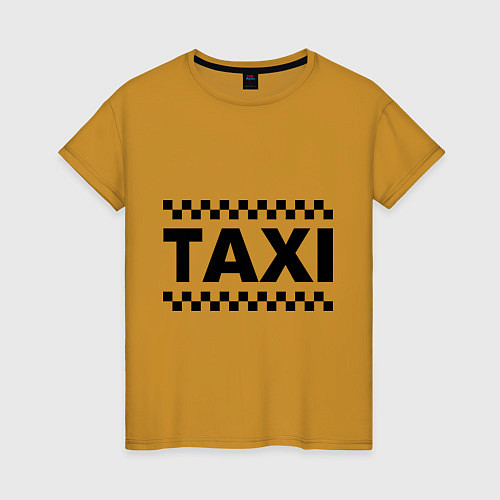 Женская футболка Taxi / Горчичный – фото 1