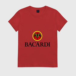 Футболка хлопковая женская Bacardi, цвет: красный