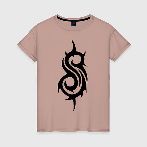 Женская футболка Slipknot / Пыльно-розовый – фото 1