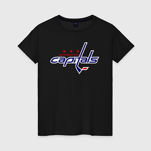 Женская футболка Washington Capitals / Черный – фото 1