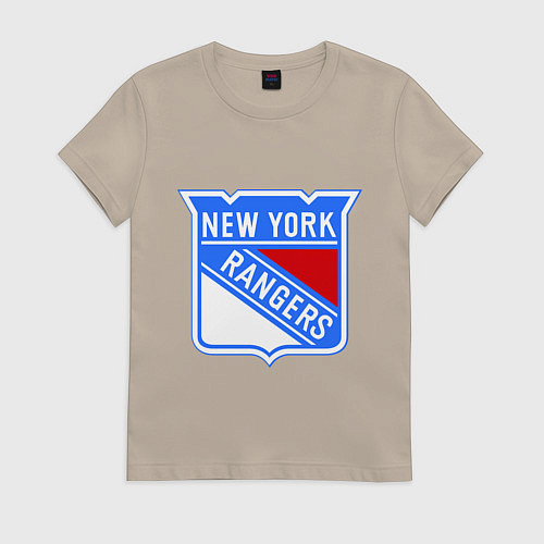 Женская футболка New York Rangers / Миндальный – фото 1