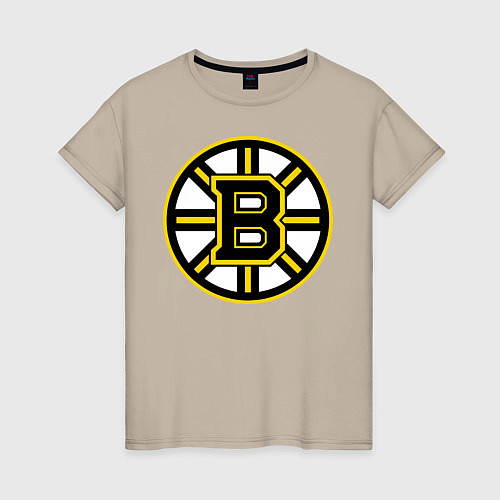 Женская футболка Boston Bruins / Миндальный – фото 1