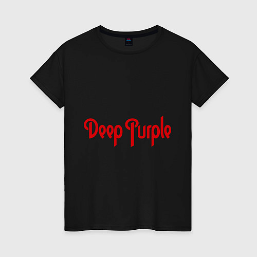 Женская футболка Deep Purple: Red Logo / Черный – фото 1