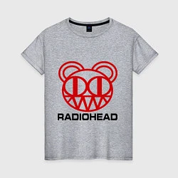 Футболка хлопковая женская Radiohead, цвет: меланж