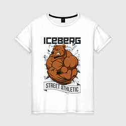Футболка хлопковая женская Bear | Iceberg, цвет: белый