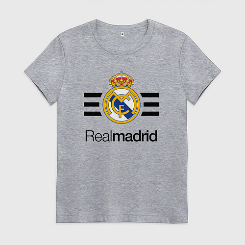 Женская футболка Real Madrid Lines / Меланж – фото 1