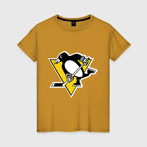Женская футболка Pittsburgh Penguins: Malkin 71 / Горчичный – фото 1