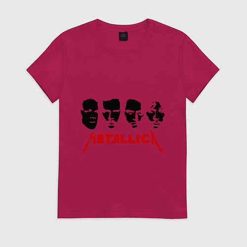 Женская футболка Metallica (Лица) / Маджента – фото 1