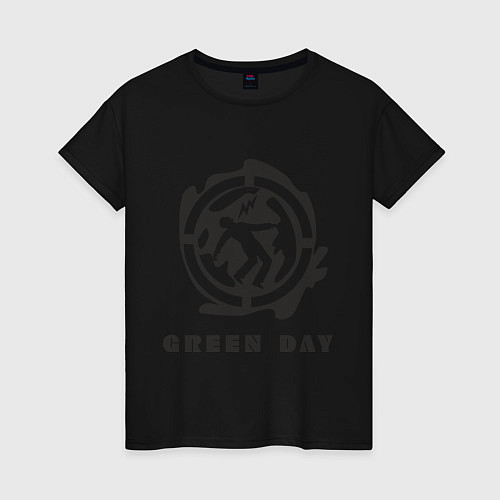 Женская футболка Green Day: Red Symbol / Черный – фото 1