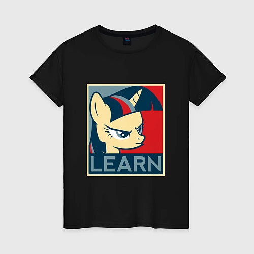 Женская футболка Learn Твайлайт Спаркл / Черный – фото 1
