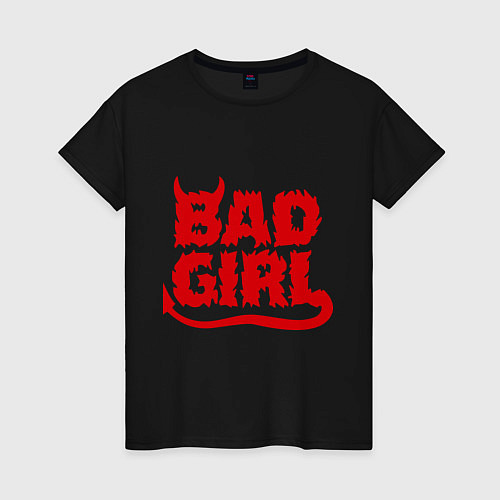 Женская футболка Bad Girl / Черный – фото 1
