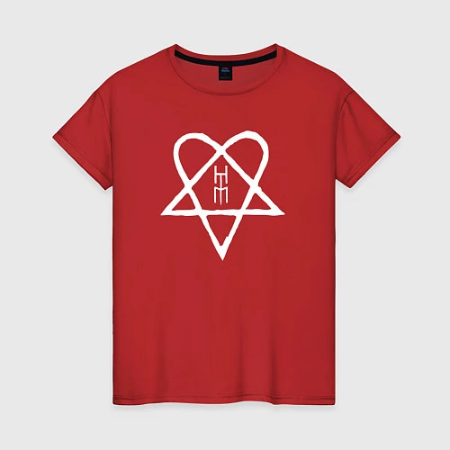 Женская футболка HIM: Heartagram / Красный – фото 1