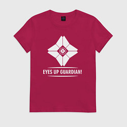 Футболка хлопковая женская Eyes Up Guardian, цвет: маджента