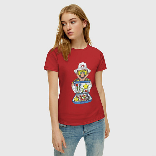 Женская футболка Summer Mario / Красный – фото 3