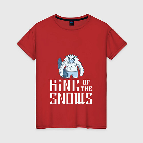Женская футболка Король снегов / Красный – фото 1