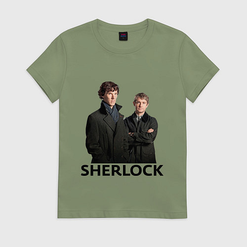 Женская футболка Sherlock / Авокадо – фото 1