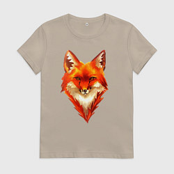 Женская футболка Огенный лис