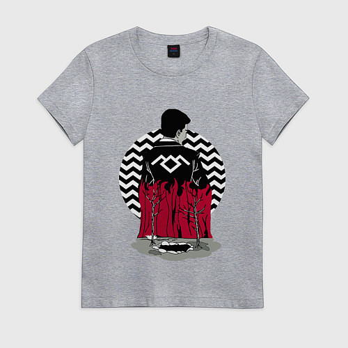 Женская футболка Twin Peaks / Меланж – фото 1