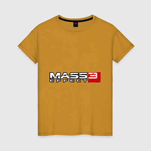 Женская футболка Mass Effect 3 / Горчичный – фото 1