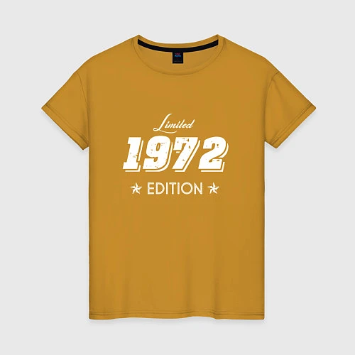 Женская футболка Limited Edition 1972 / Горчичный – фото 1