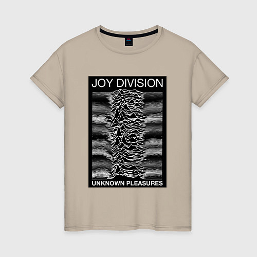 Женская футболка Joy Division: Unknown Pleasures / Миндальный – фото 1