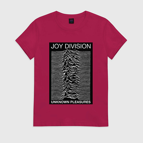 Женская футболка Joy Division: Unknown Pleasures / Маджента – фото 1
