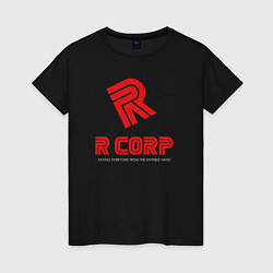 Футболка хлопковая женская R Corp, цвет: черный