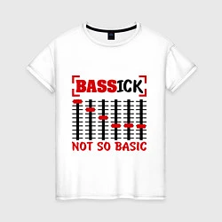 Футболка хлопковая женская Bassick: Not so basic, цвет: белый