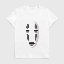 Футболка хлопковая женская Безликий Бог Каонаси, цвет: белый