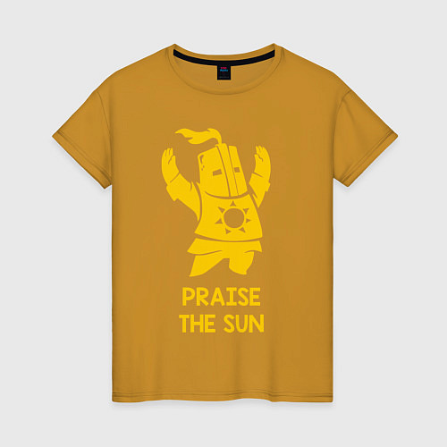 Женская футболка Praise the Sun / Горчичный – фото 1