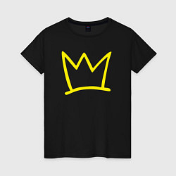 Футболка хлопковая женская Yato Crown, цвет: черный