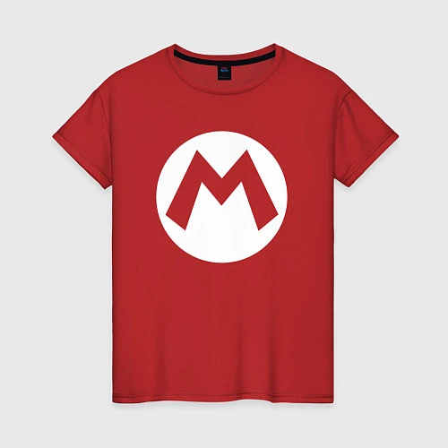 Женская футболка Символ Марио / Красный – фото 1