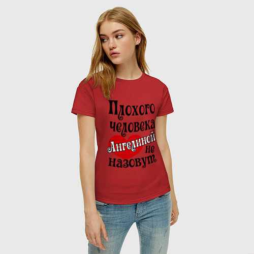 Женская футболка Плохая Геля / Красный – фото 3